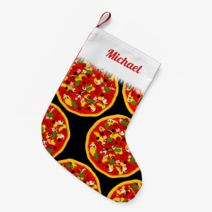 Pizza Älskare Liten Julstrumpa
