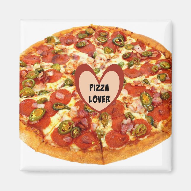 Pizza Älskare Magnet (Framsidan)