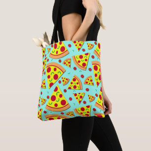 Pizza Älskare Slices of Pepperoni Print Tygkasse