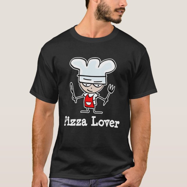 Pizza Älskare T-shirt (Framsida)