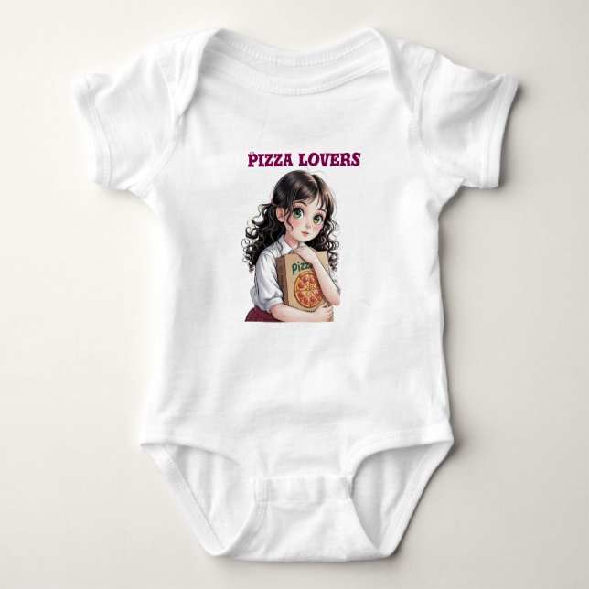 Pizza älskare t shirt (Framsida)