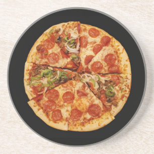 Pizza Älskare Underlägg Sandsten