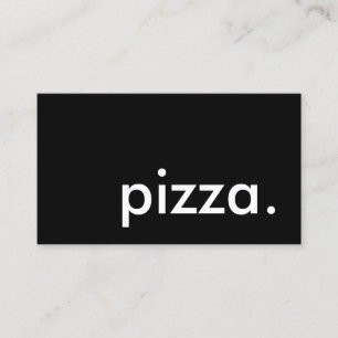 pizza. (anpassadet färg) visitkort