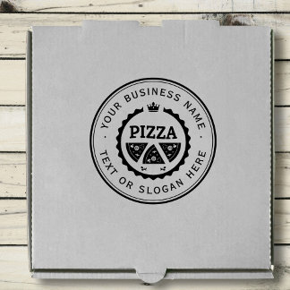 PIZZA Anpassningsbar Business Logotyp Large Stämpel
