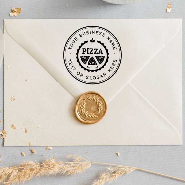 PIZZA Anpassningsbar Business Logotyp Large Stämpel (Skapare uppladdad)
