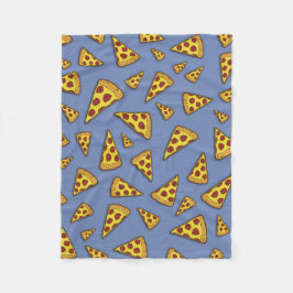 Pizza är bäst! fleecefilt