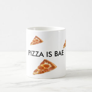 Pizza är den Bae för Bae- peperoniPizza muggen Kaffemugg