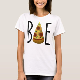 Pizza är den Bae T-tröja (med veggies) Tee