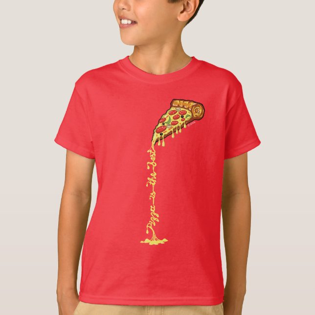 Pizza är det bäst t shirt (Framsida)