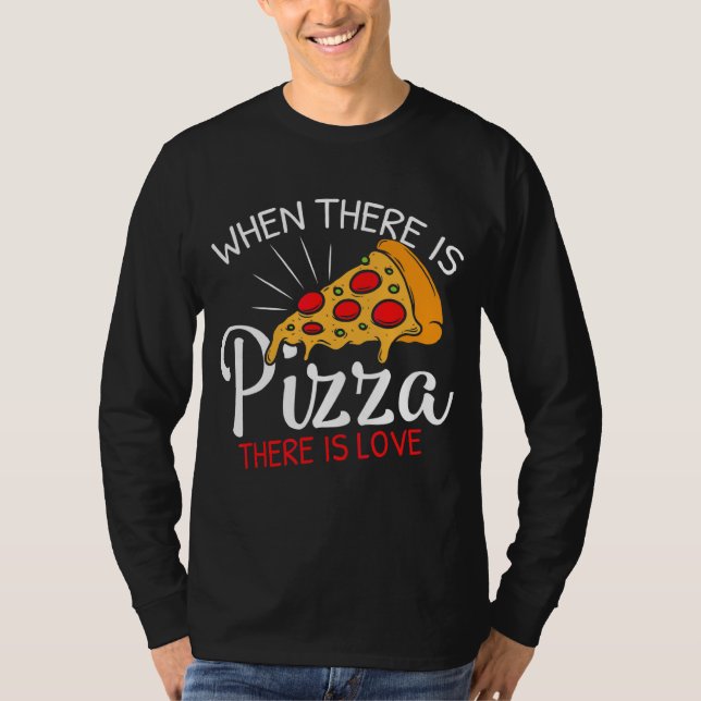 Pizza är en del av himlen i Kärlek T Shirt (Framsida)