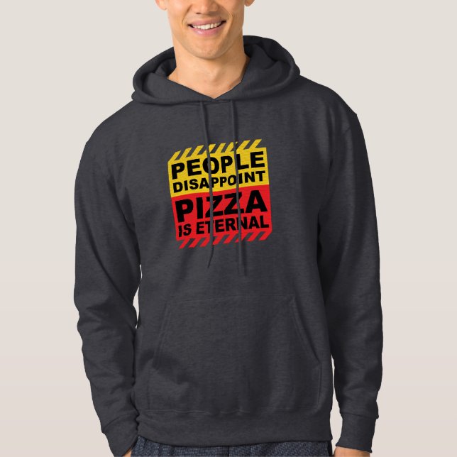 PIZZA ÄR FÖR ÖVRIGT HOODIE (Framsida)