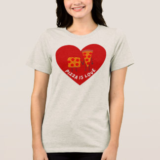 Pizza Är Kärlek Söt Kawaii Pizza Par Kvinnor T Shirt