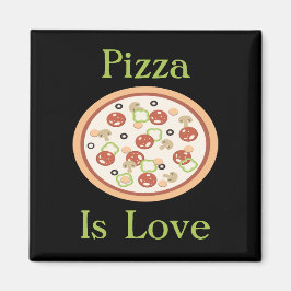 Pizza är kärleksmagnet magnet