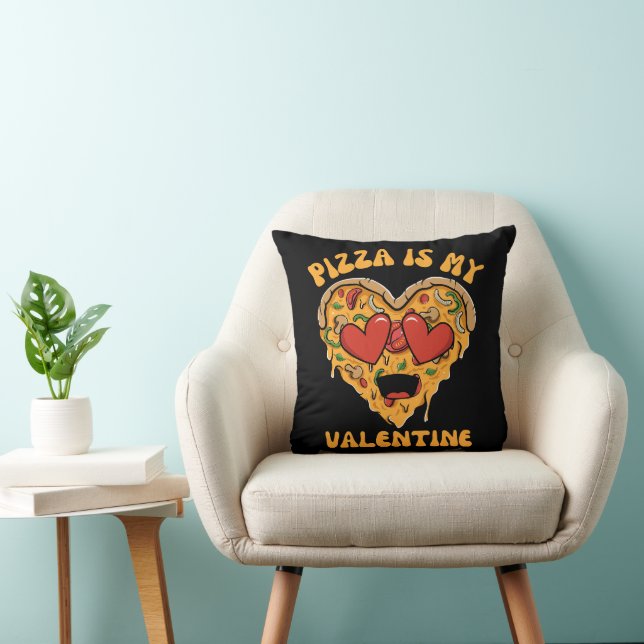 Pizza Är Min Alla Hjärtans Dag Kudde (Stol)