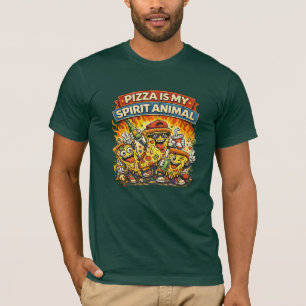 Pizza Är Min Andliga Djur Funny T-Shirt – Cool Ret