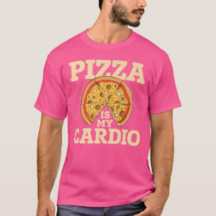 Pizza är min Cardio Pizza Älskare Eating Pizza Ita T Shirt