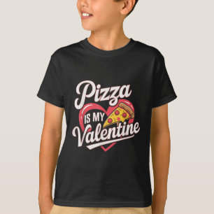 Pizza är min hjärthjärtfodie från Valentine Valent T Shirt
