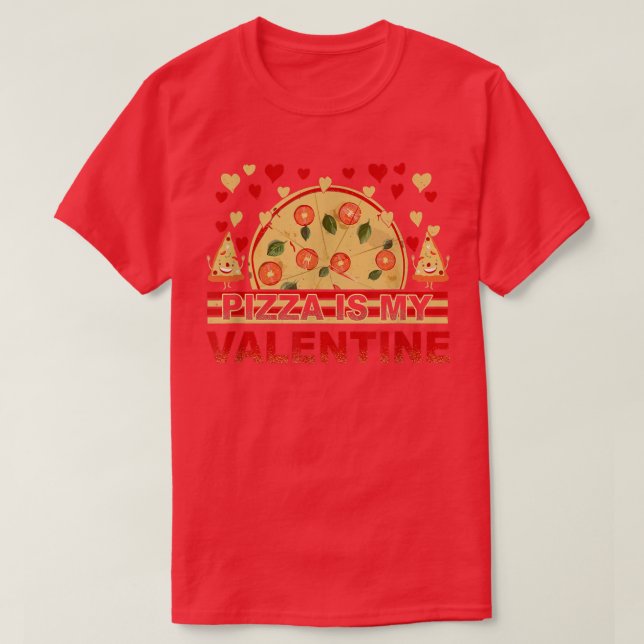 Pizza är min hjärthjärtslitna Småbarn Boys Kids Ma T Shirt (Design framsida)