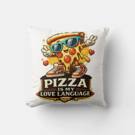 Pizza Är Min Kärlek Roligt Present För Pizzaälskar Kudde