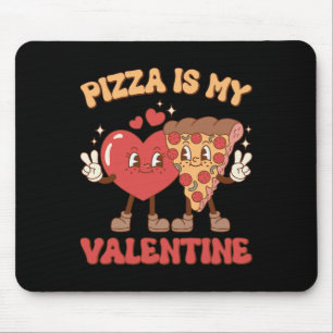 Pizza Är Min Valentine Alla Hjärtans Dag Hjärtpepp Musmatta