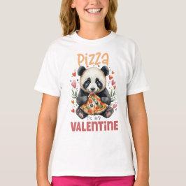 Pizza är min Valentine Girls T-shirt