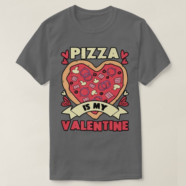 Pizza är min Valentine Kids Boy Småbarn Pajama  T Shirt (Design framsida)