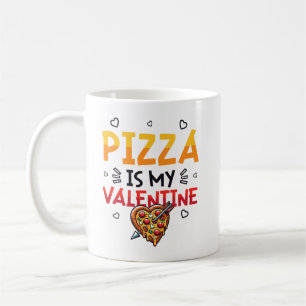 Pizza är min Valentine Pizza Älskare Premium Kaffemugg