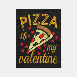 Pizza Är Min Valentine Rolig Valentines Dag T Tröj Fleecefilt