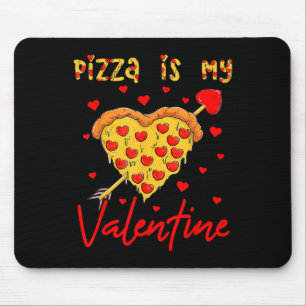 Pizza är min Valentine Roligt Alla Hjärtans Dag Hj Musmatta