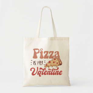 Pizza är min Valentine Tygkasse