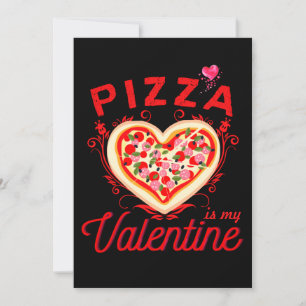 Pizza Är Min Valentinsdag Rolig Alla Hjärtans Dag Julkort