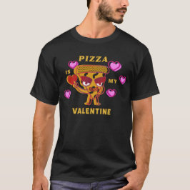 Pizza är mina Valentine Hearts Kärlek T Shirt