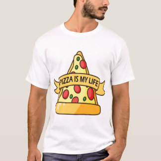 Pizza är mitt liv t shirt