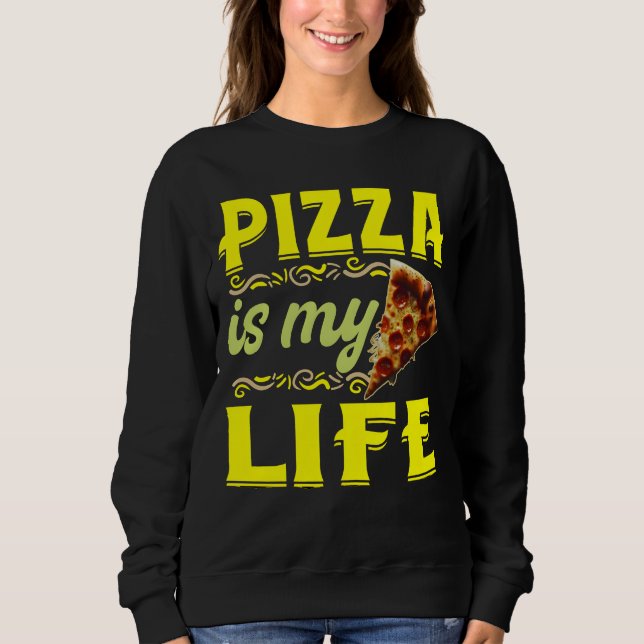 pizza är mitt liv t shirt (Framsida)