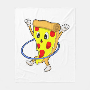 Pizza at Fitness däck.PNG Fleecefilt