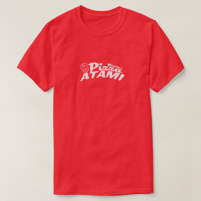 Pizza Atami Death Stranding Spel Röd  T Shirt (Design framsida)