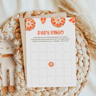 Pizza Baby Shower Baby Bingo-spelkort Inbjudningar