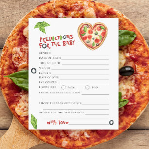 Pizza baby shower - bebisförutsägelser och råd