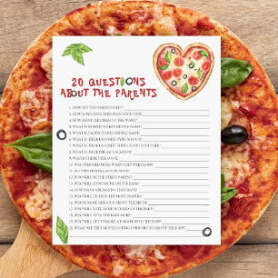 Pizza babydusch 20 frågor om föräldrarna