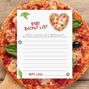 Pizza babydusch - Baby-bucket-lista