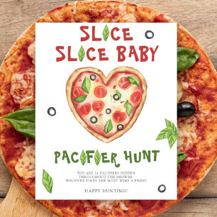 Pizza babydusch - jakt i nappar poster
