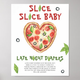 Pizza babydusch - sen dagstidningar poster