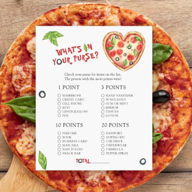 Pizza babydusch - Vad är det i ditt handväska? (Skapare uppladdad)