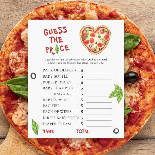 Pizza-babyduschen - gissa prisa! Spel