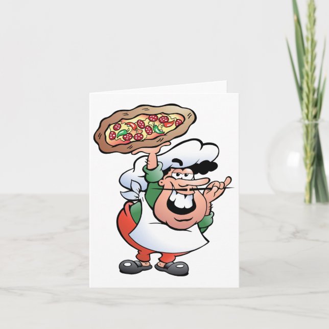 Pizza Baker Note-kort Kort (Framsida)