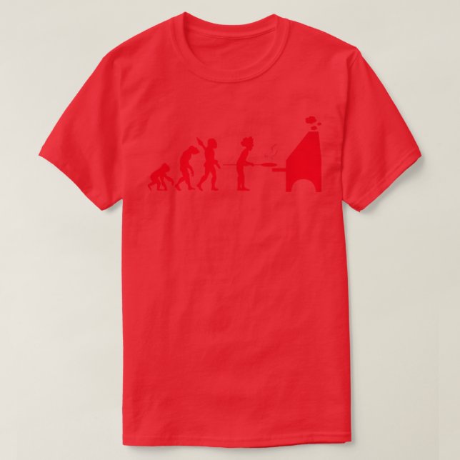 Pizza Baker Pizza Baking Pizzeria Baker Work Evolu T Shirt (Design framsida)