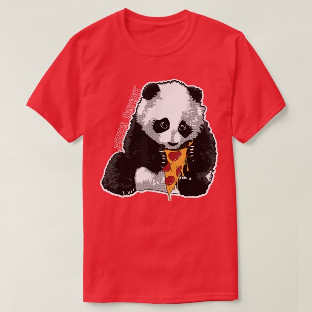 Pizza Bandit Panda T-Shirt (Design framsida)