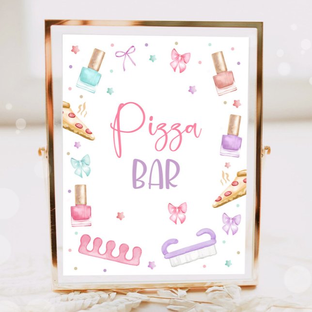 Pizza Bar Mani-Pedi Party Manicure Pedicure Girl Poster (Skapare uppladdad)