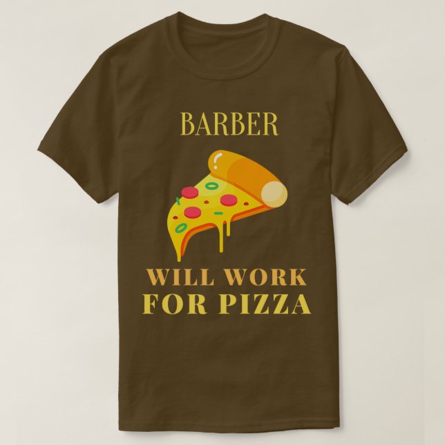 Pizza barber t shirt (Design framsida)