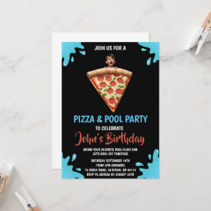 pizza bassäng-parbjudande inbjudningar